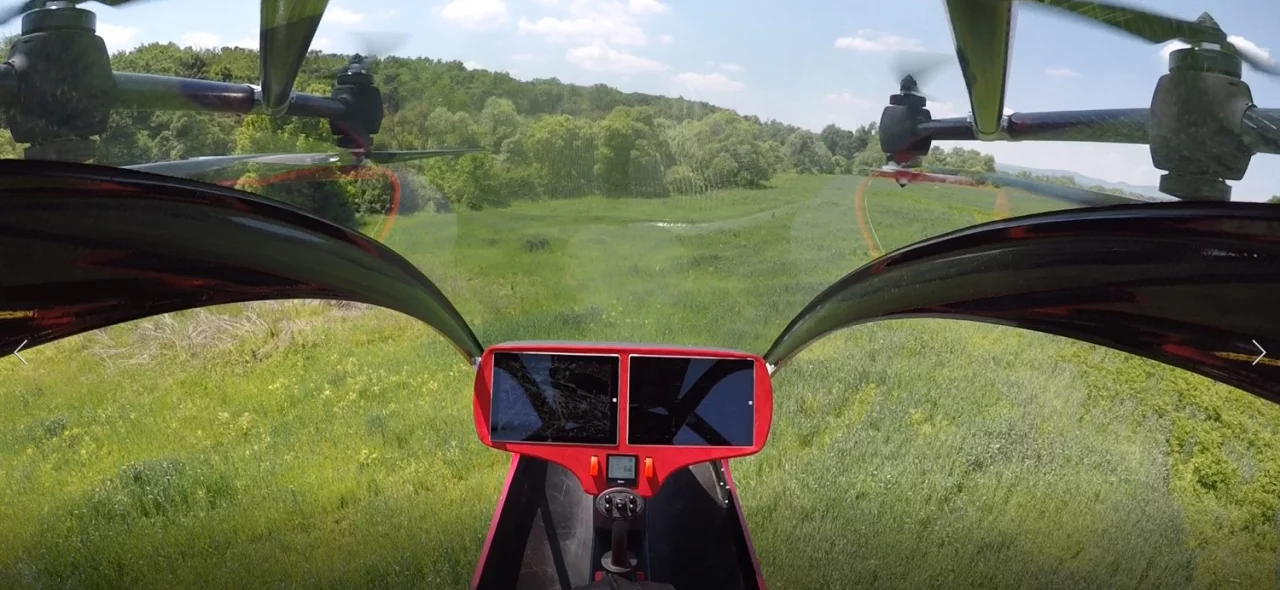 The range of the Passenger Drone is claimed to be around 20 miles (32 km/h)