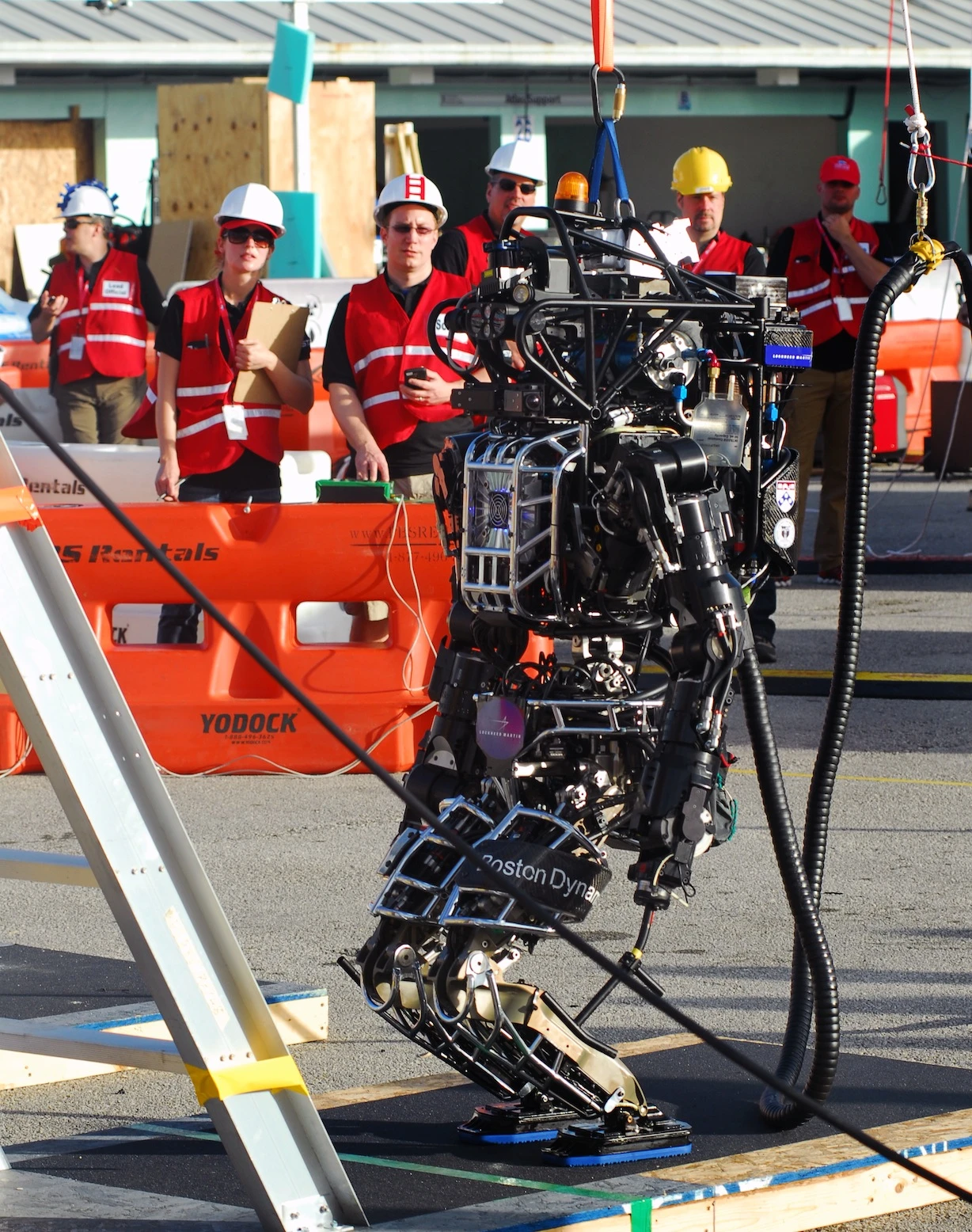 Atlas robot at the ready