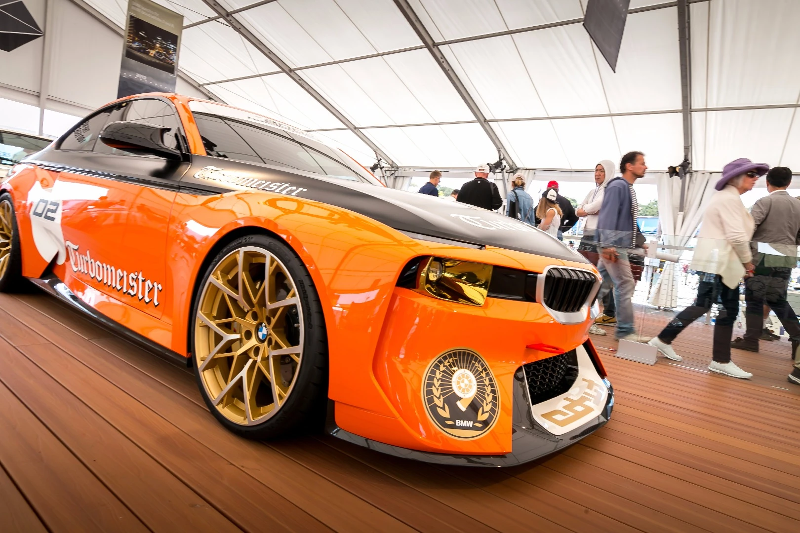 Very much modified grill work and fender treatments on the BMW Turbomeister homage special