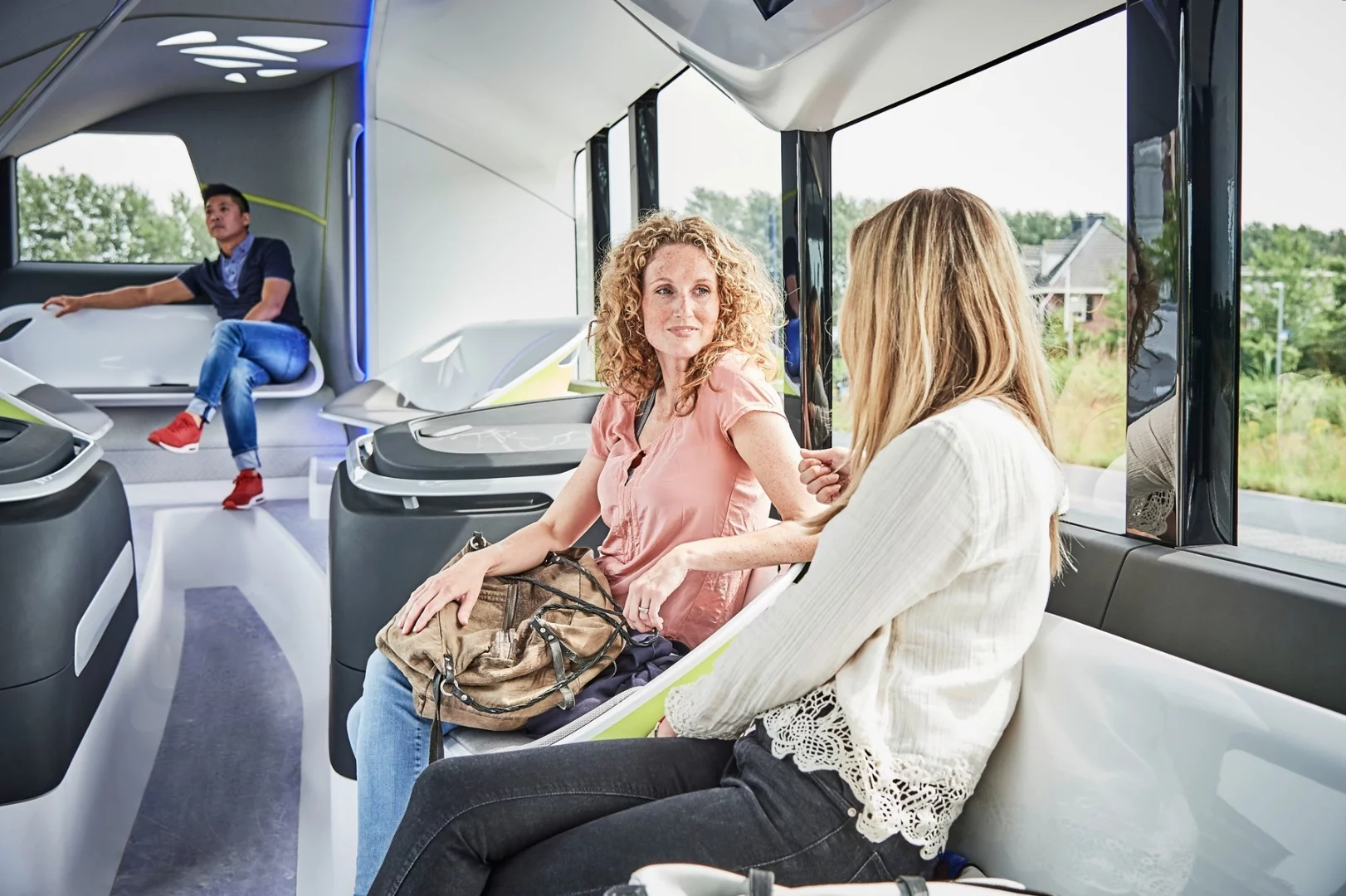 There are three different zones from which for passengers to choose based on how long they will be on the bus