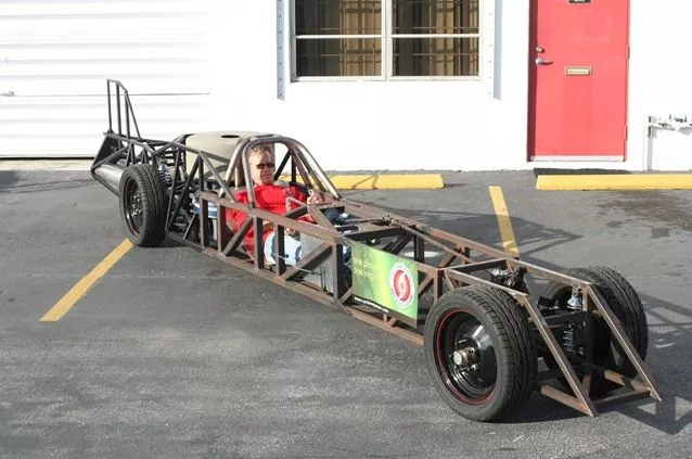 The LSR Streamliner, once complete, will be used in an attempt on the land speed record for steam-powered vehicles