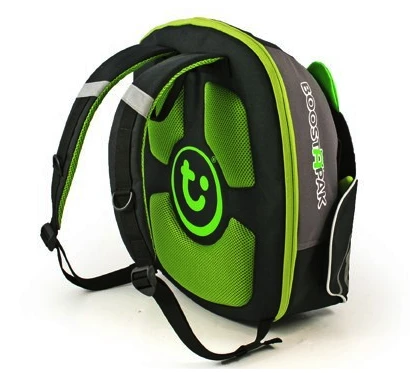 The BoostApak coverts from child's backpack to booster seat