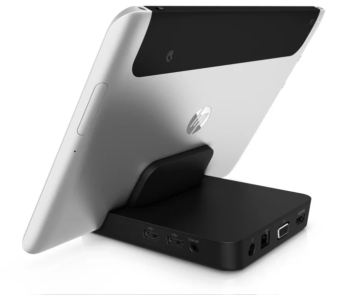 The HP ElitePad 900 dock offers a range of extra functionality