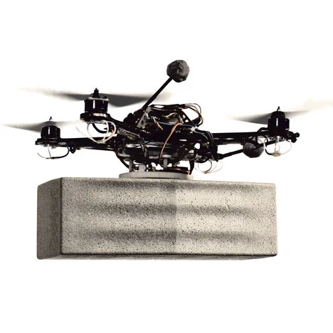 Flying robots in action (image: FRAC Centre)