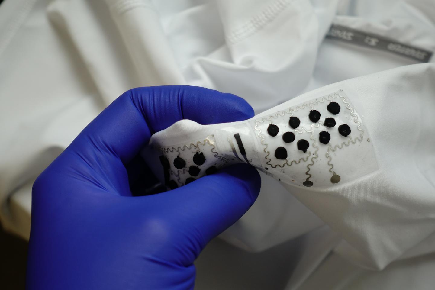 The wearable microgrid shirt's biofuel cells