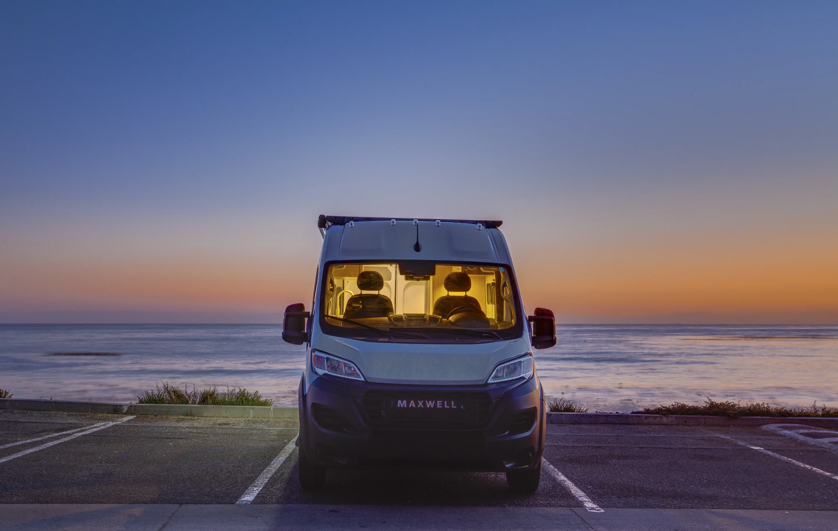Maxwell and Rossmönster experiment with one of the world's first available electric camper vans that runs off the same primary traction battery on the road and at camp