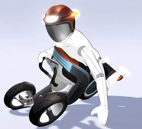 Indicators integratedinto the helmet