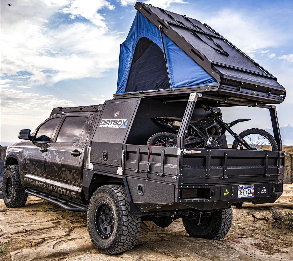 Dirtbox offers half- and full-size Expedition Series canopy systems for both midsize and full-size pickup trucks