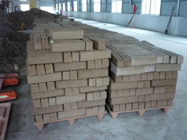 Green Logs ready to be packaged