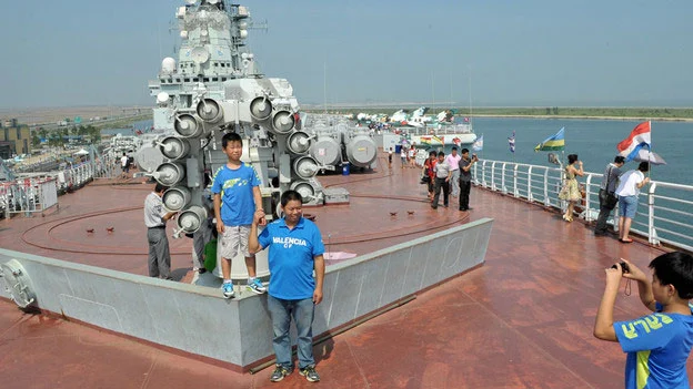 The Tianjin Aircraft Carrier Hotel in China