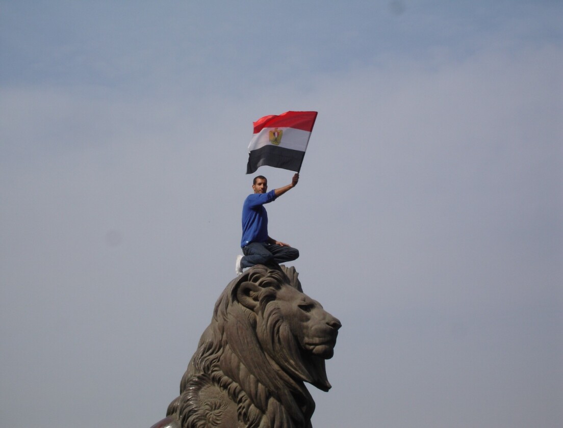 An Egyptian protester during the 2011 revolution. (Credit: Kodak Agfa CC BY-SA 2.0)