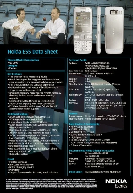 The Nokia E55