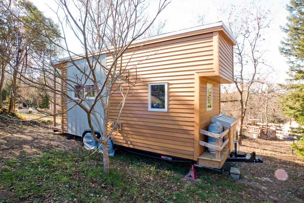 Sustainable beetle-kill pine was used in the home's construction