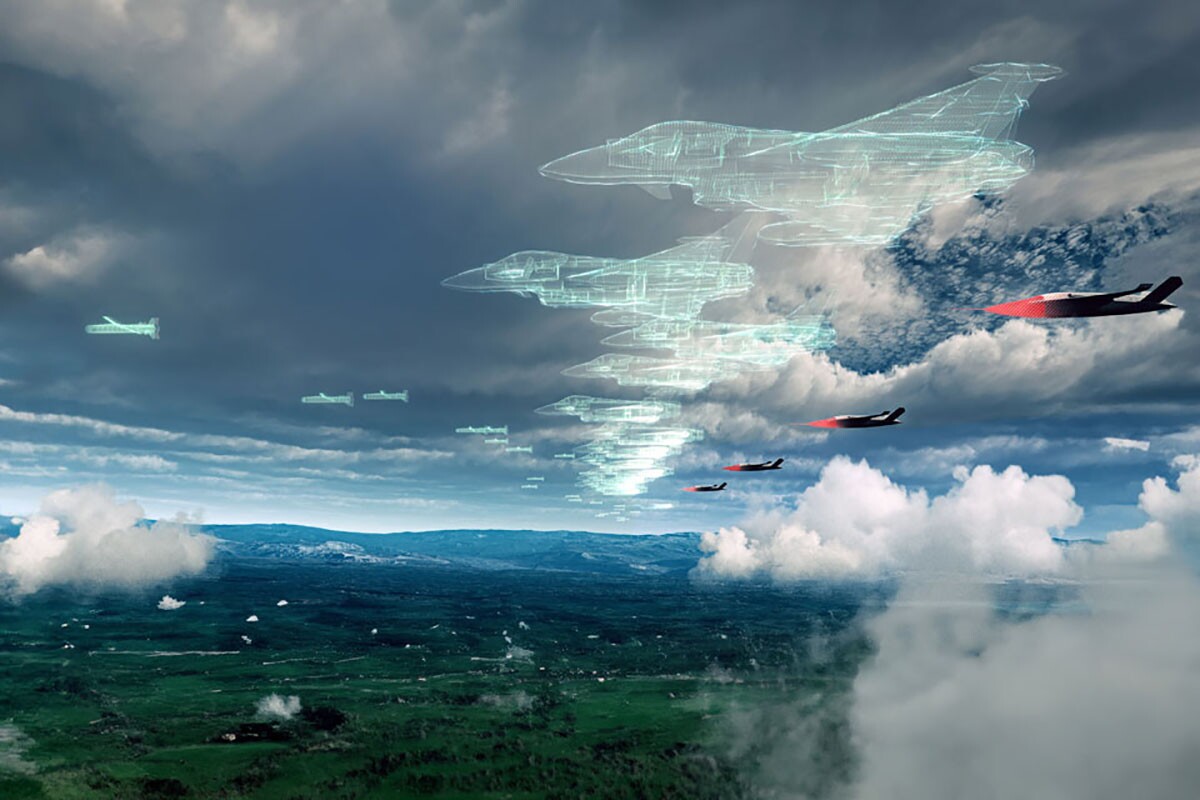 BriteStorm can deploy squadrons of phantom warplanes and missiles