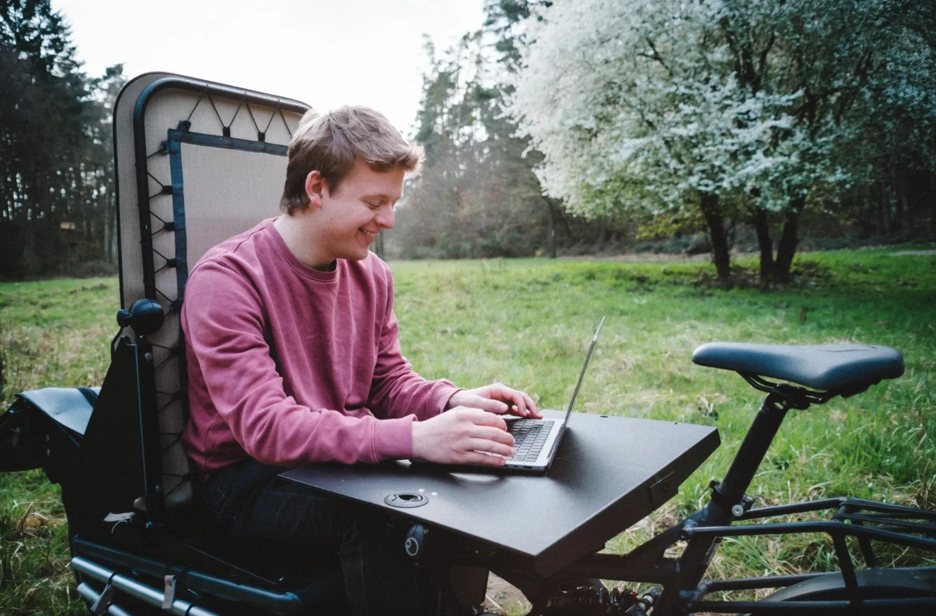 You can see the integrated lock on the new table design, allowing it to double as a secure lid on the lower cargo compartment