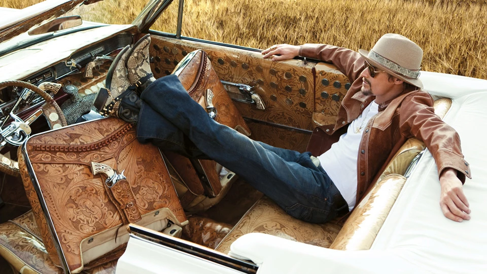 Kid Rock in his Nudie Mobile.