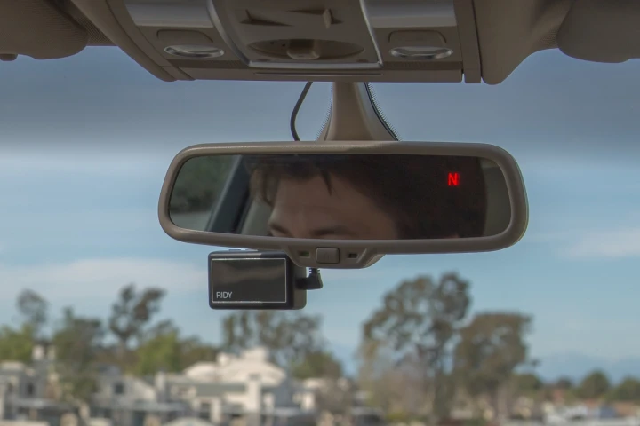 Ridy (below mirror) is made to monitor drivers