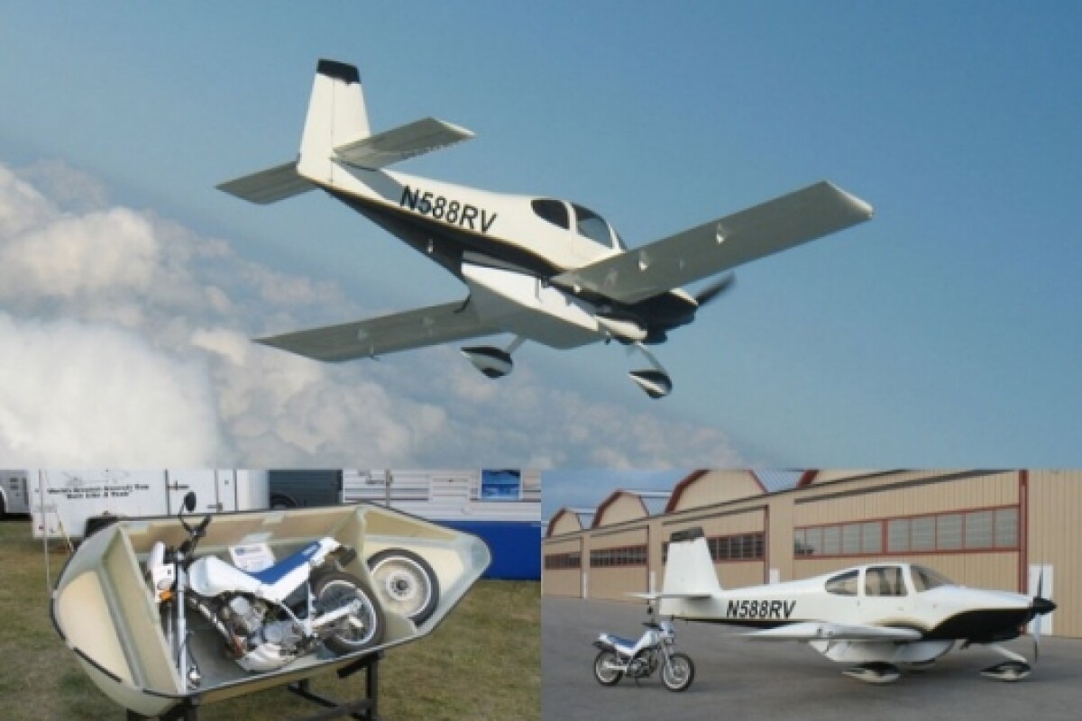 Motopod Rv 10 Fits A Motorcycle To Your Plane