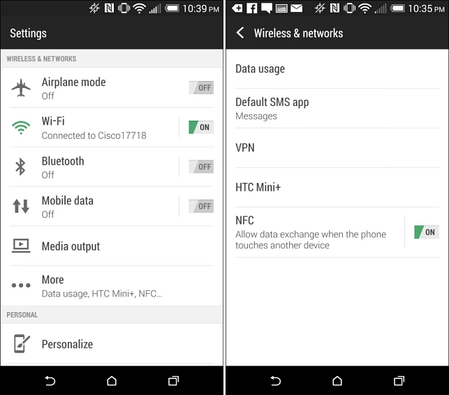 Turn off Bluetooth and NFC when not in use