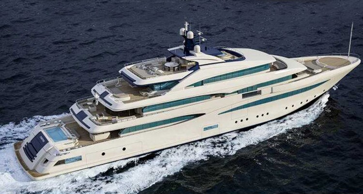 The rear deck of Cloud 9 is a 12-meter pool