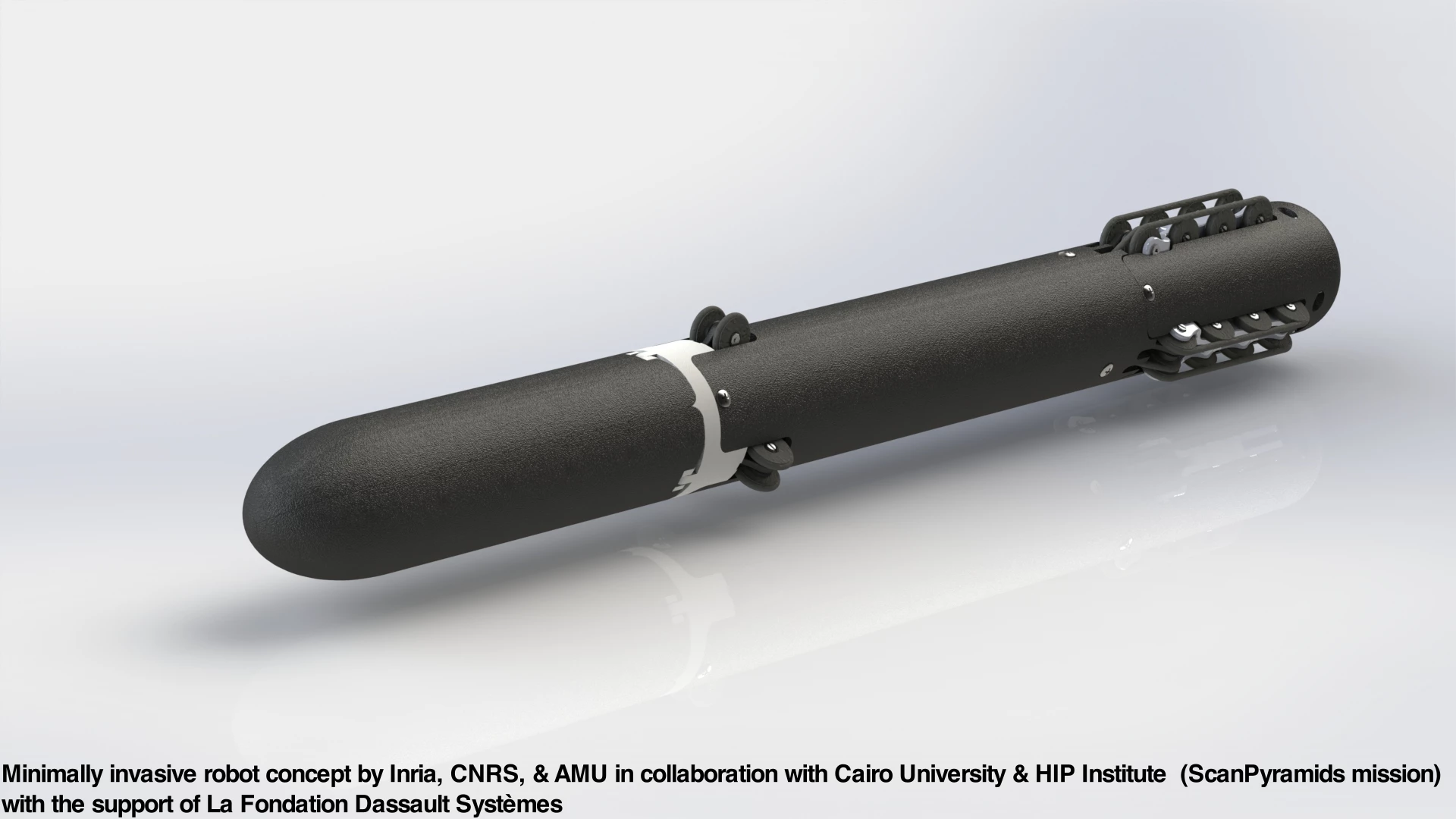 A torpedo-like robot will be pushed through a small hole drilled in an ancient building's wall to scan the otherwise inaccessible space beyond