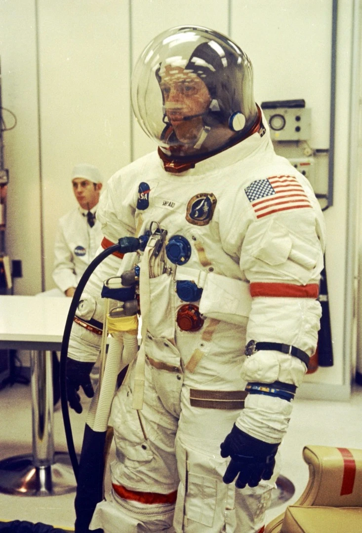 Suiting up for an Apollo mission