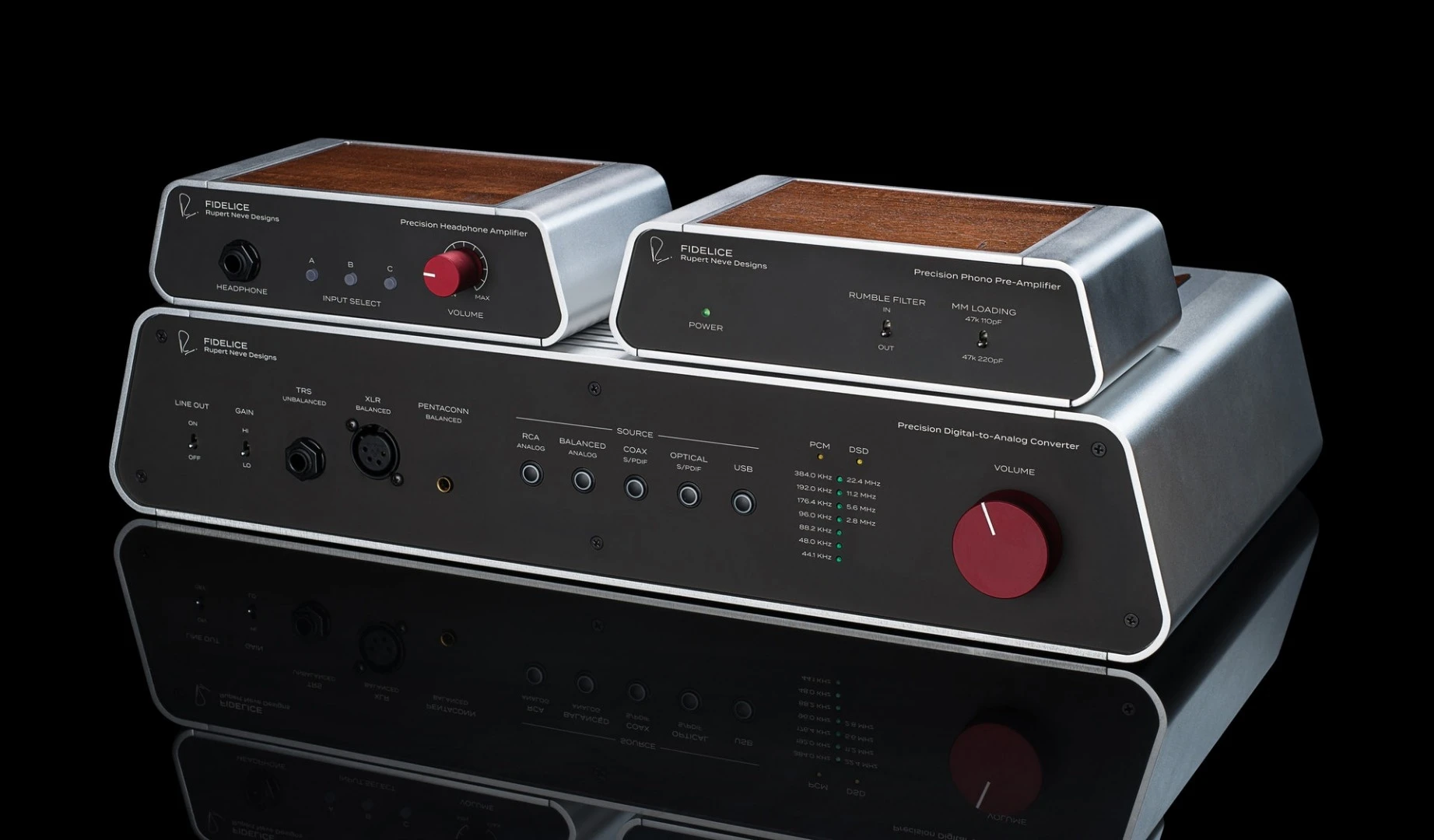The Fidelice Precision audio range has been created by Rupert Neve Designs