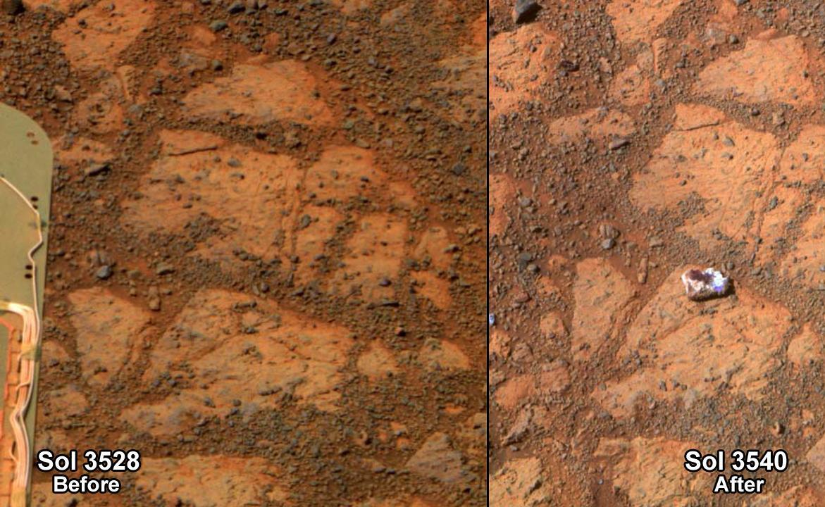 The sudden appearance of the "jelly doughnut" (Image: NASA)