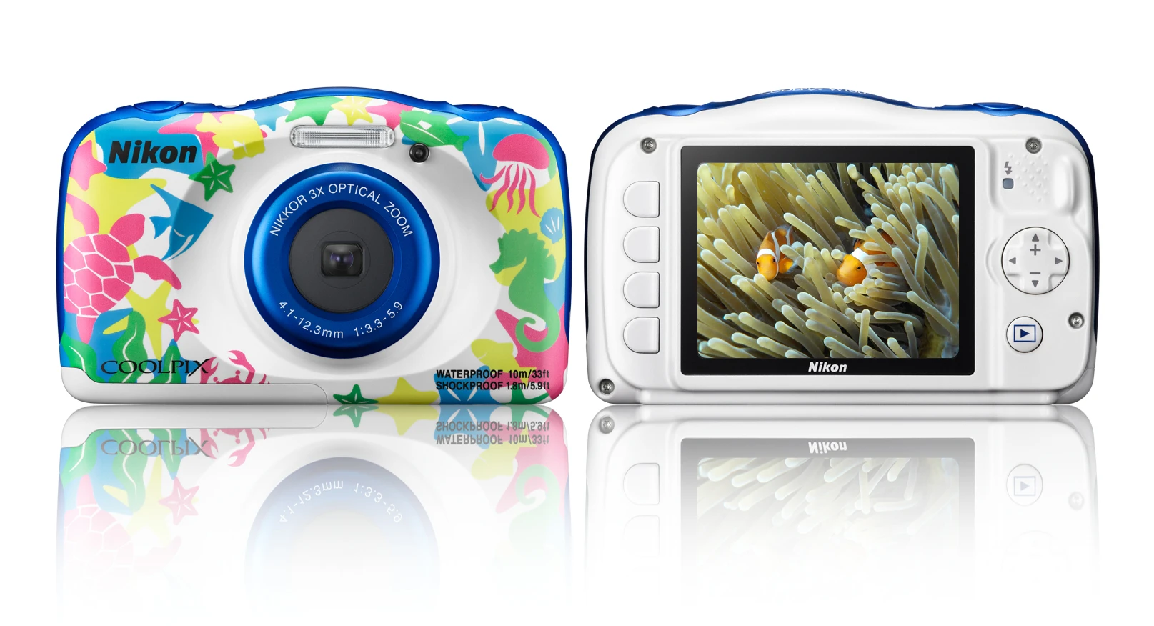 The Nikon Coolpix W100 brings wireless connectivity to the waterproof compact camera
