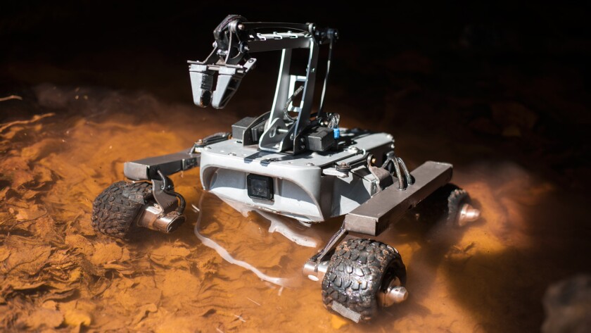 The Turtle Rover features a waterproof aluminum body