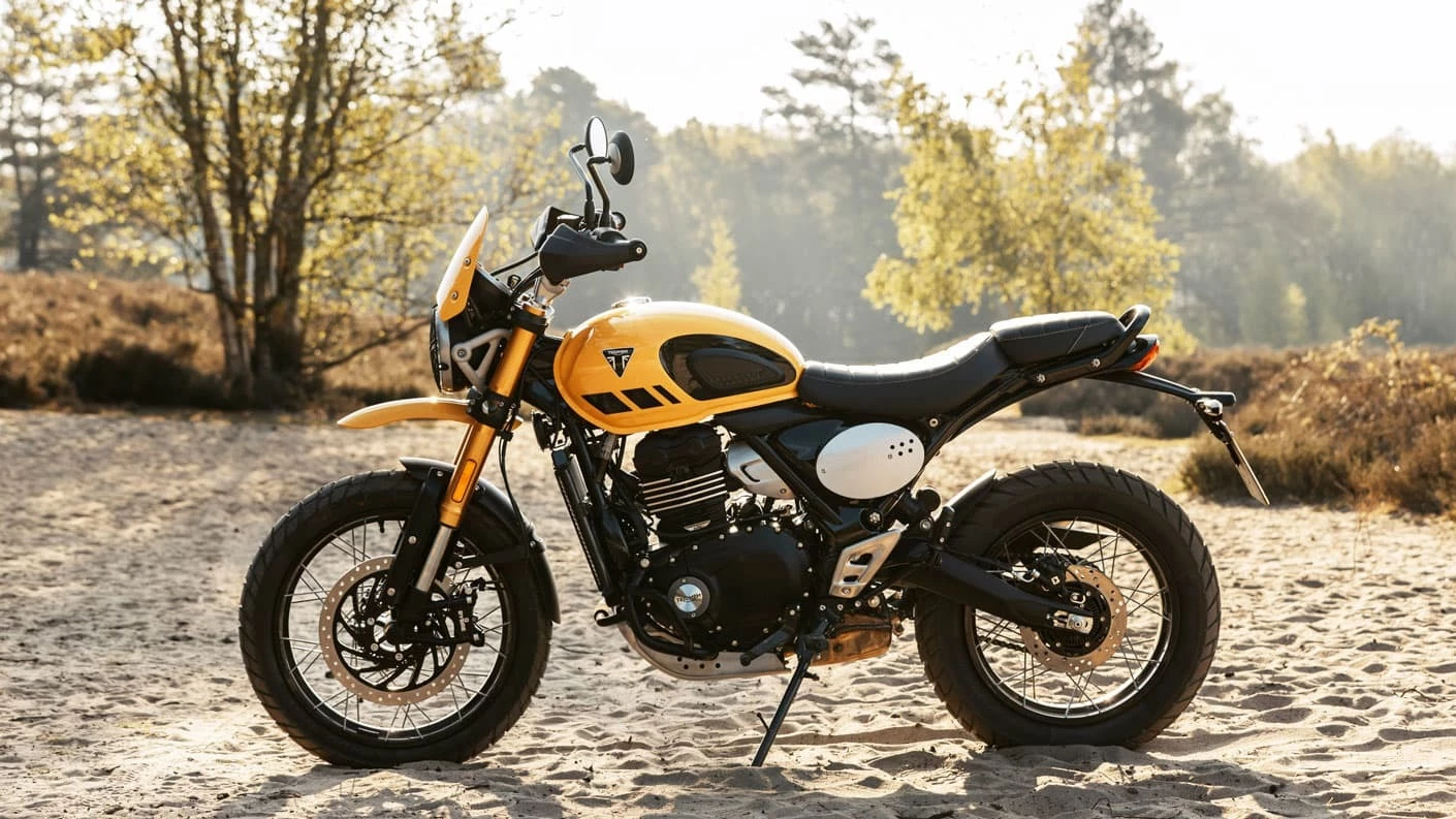 The newly-released Triumph Scrambler 400 XC