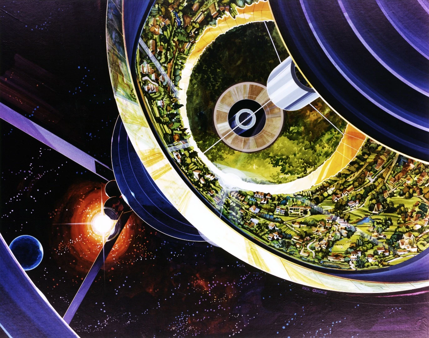 Rick Guidice's cutaway of a Bernal Sphere