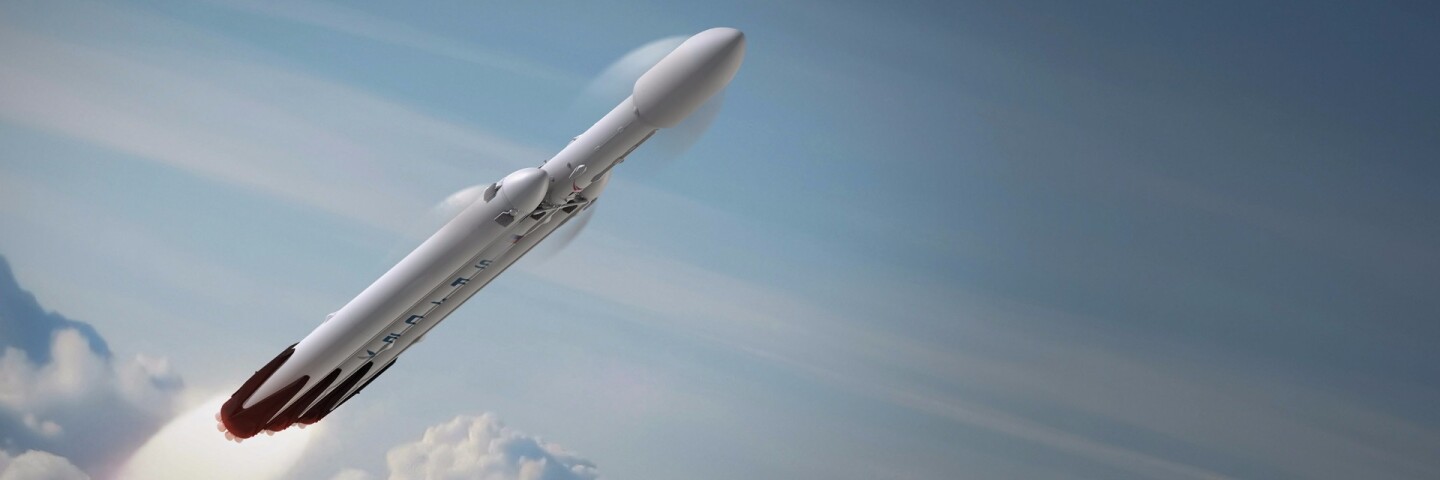 Artist's concept of the SpaceX heavy