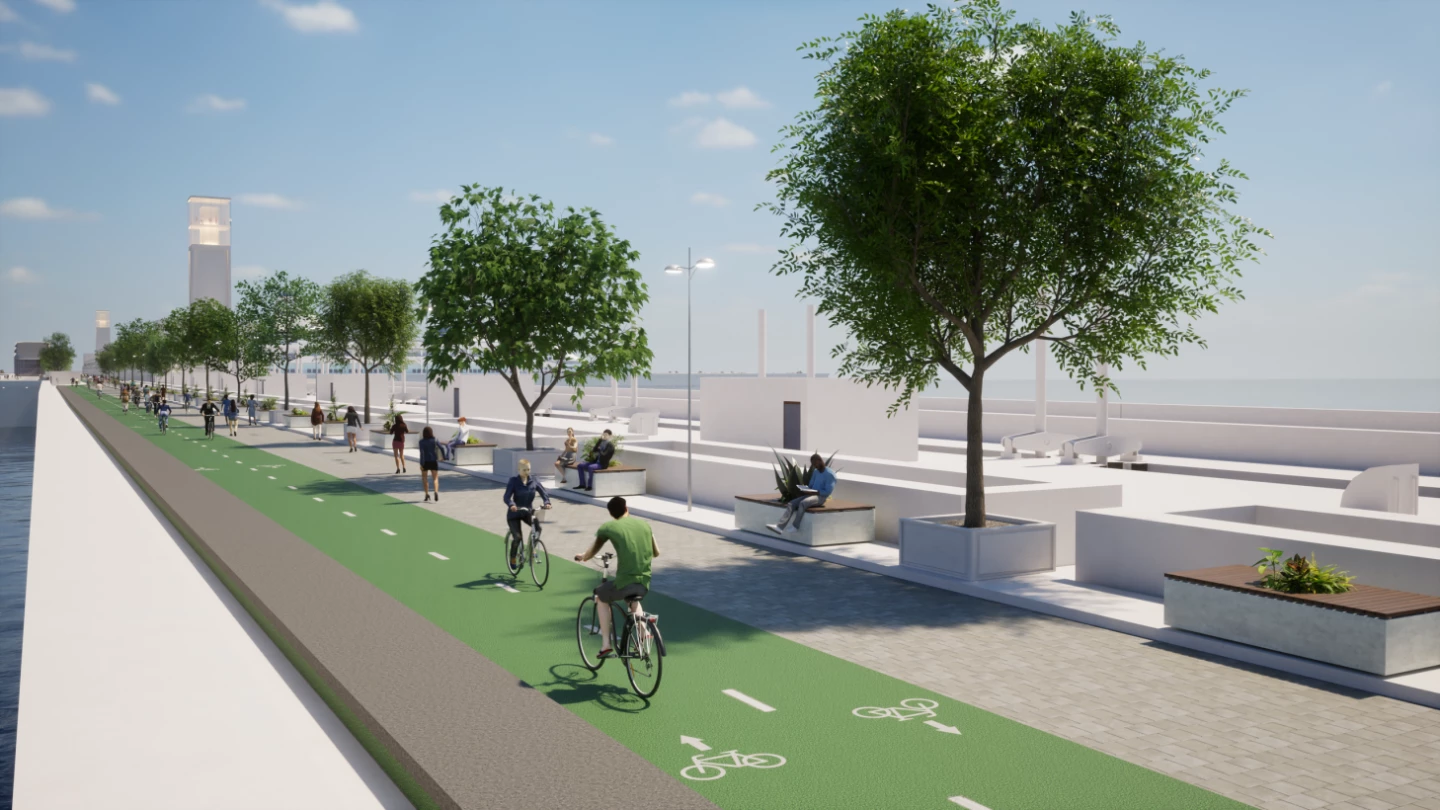 The Mersey Tidal Power project will open up a new pedestrian and cycling route between Liverpool and the Wirral