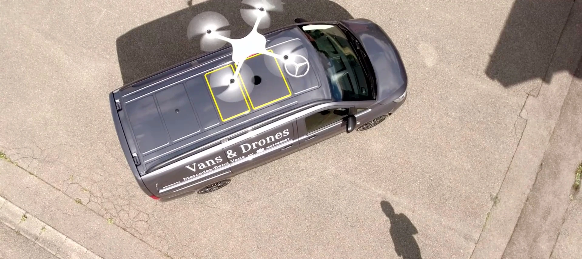 The M2 has the ability to drop and pickup both packages and fresh batteries autonomously