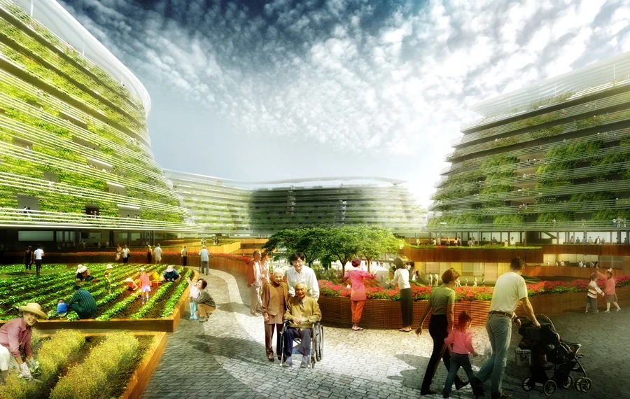 With Homefarm, Spark seeks to generate discussion about the potential benefits that can emerge from the mixing of two typically separate realms (Image: Spark)