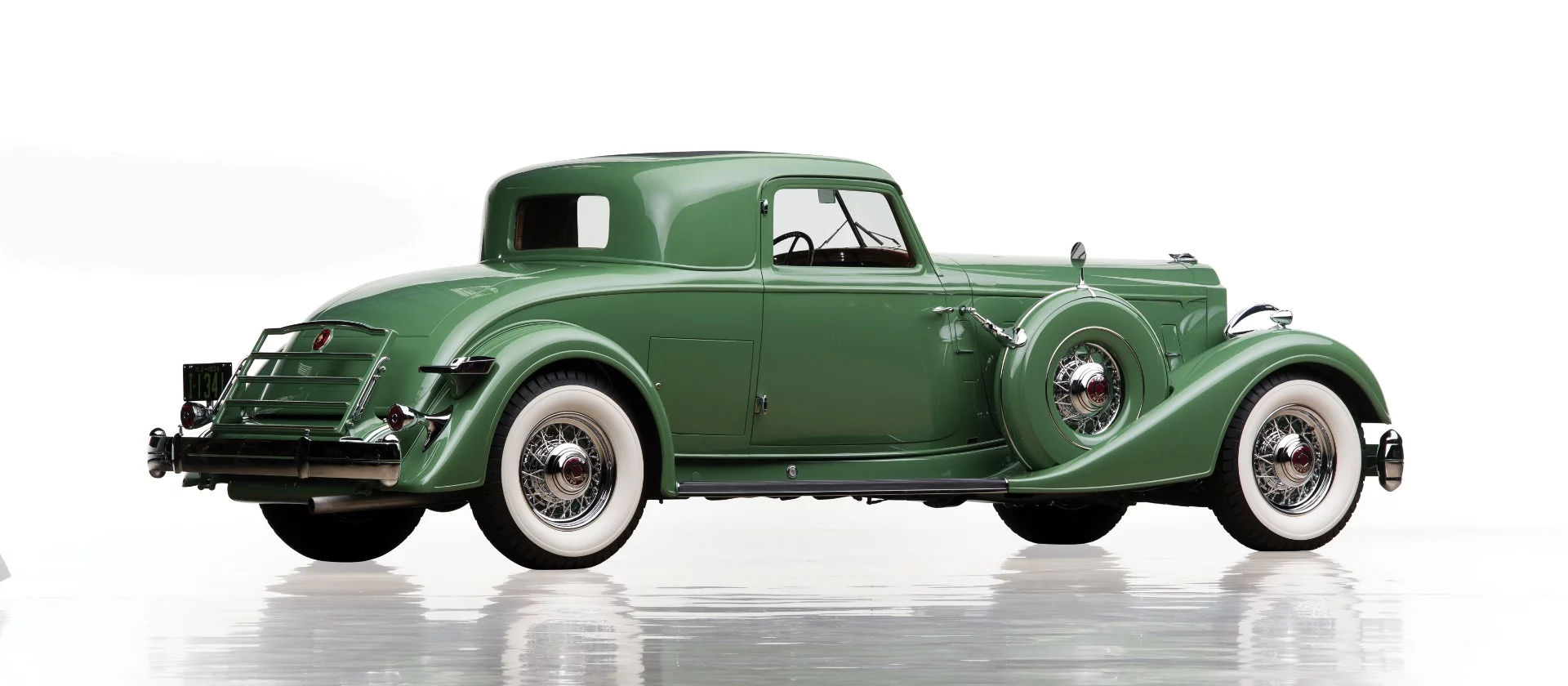 This 1934 Packard Twelve Individual Custom Stationary Coupe by Dietrich (Lot 233) sold just outside the top 100 cars of all time at $4,180,000, at the same time as besting the previous world record price for a Packard by nearly a million dollars. The previous record for a Packard was held by this 1934 Packard Twelve Runabout Speedster which sold at RM’s Scottsdale auction in January, 2006 for $3,190,000 (pictured directly below). The car which broke this nine-year-old record is one of just five surviving 1934 Eleventh Series Twelve Individual Custom Stationary Coupes, all but of which are held in long-term, private museum collections. There’s a great back story to the car, which involved a lot of detective work during its restoration, plus a few artifacts, which enabled the original Dietrich car to be recreated near atom perfect. The completed restoration took the 2005 Pebble Beach Concours d’Elegance by storm, winning First in Class, the CCCA Award of Excellence, and the Most Elegant Closed Car.