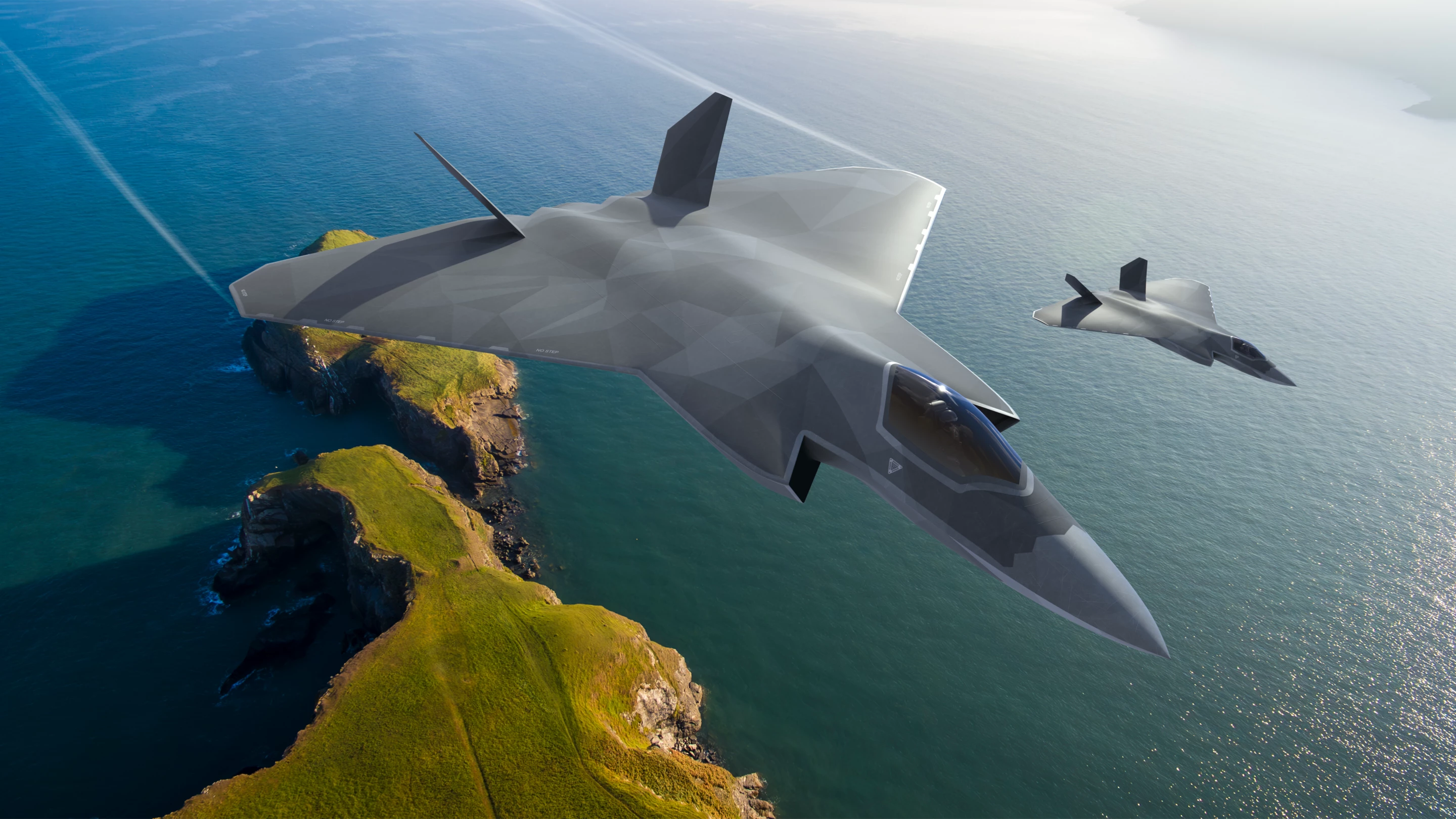 Artist's concept of the future combat aircraft