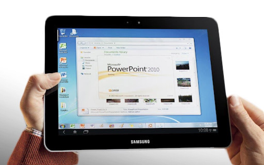 OnLive Desktop lets you run a cloud version of Windows on your Android tablet