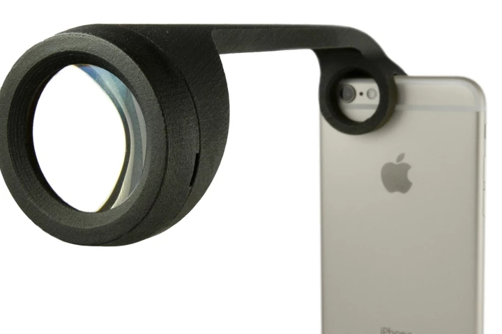 The visoClip and visoScope (pictured) are compatible with every Apple smartphone since the iPhone 5
