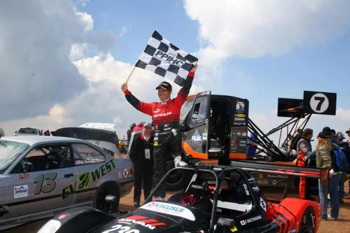 Fumio Nutahara set a record time among electric vehicles