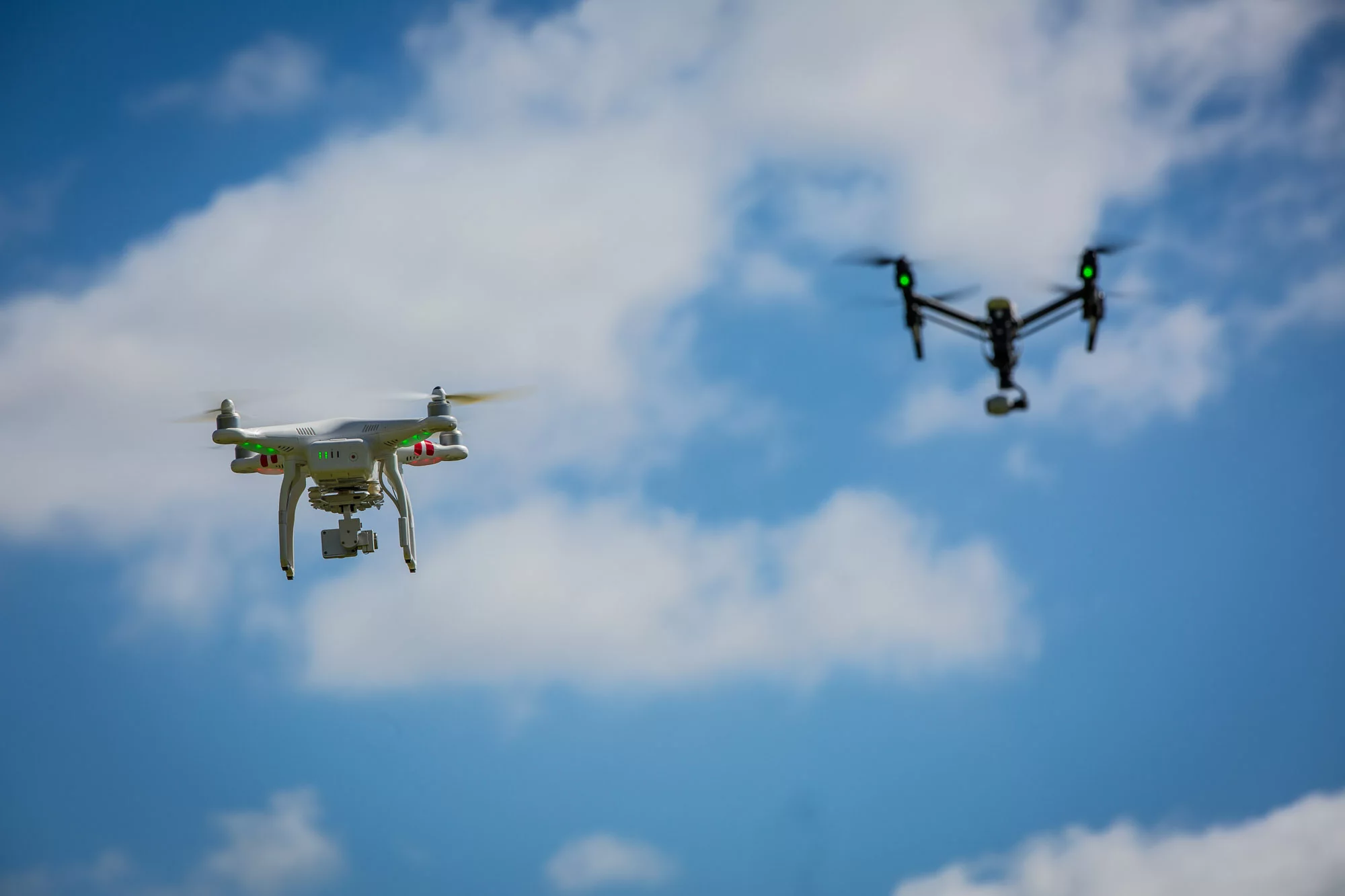 DJI Inspire 1: larger and more sophisticated than its Phantom brethren (Photo: Noel McKeegan/Gizmag.com)