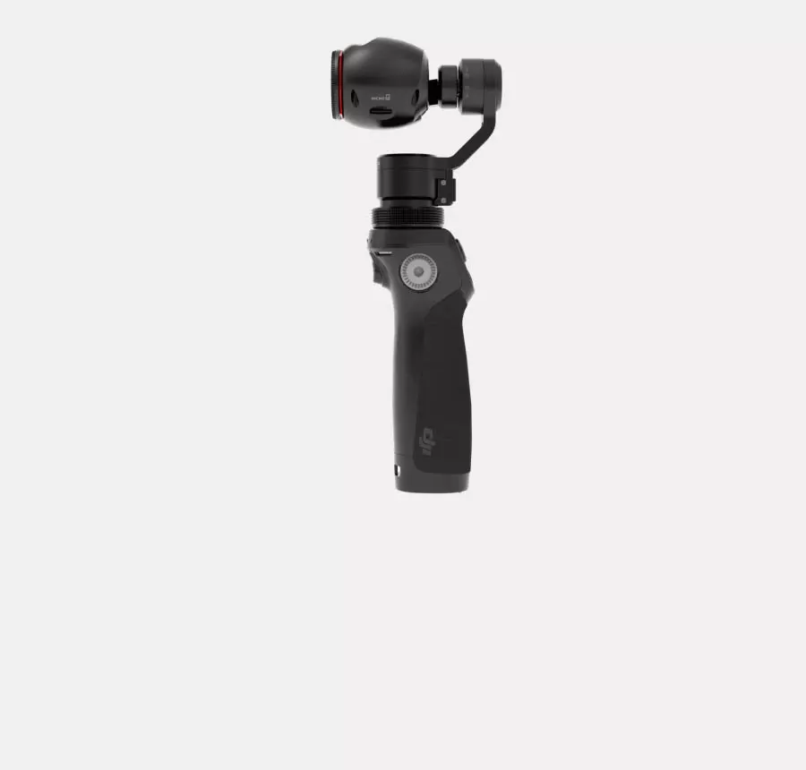 DJI Osmo - front trigger locks, centers or reverses the camera