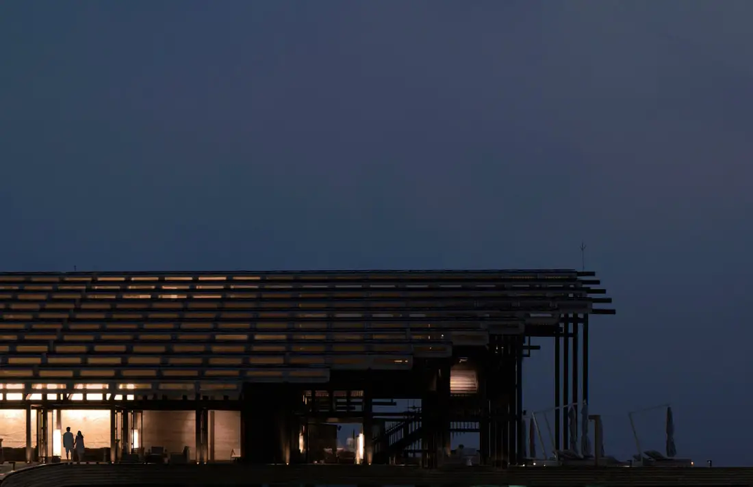 Eco-conscious materials, such as timber from sustainably certified forests in Canada, New Zealand and Indonesia, were used to build the resort