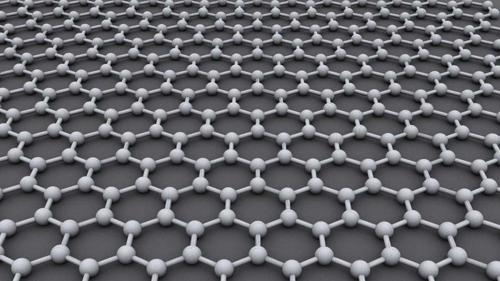 Graphene is a one-atom-thick gauze of carbon atoms resembling chicken wire (Image: AlexanderAlUS via Wikipedia)