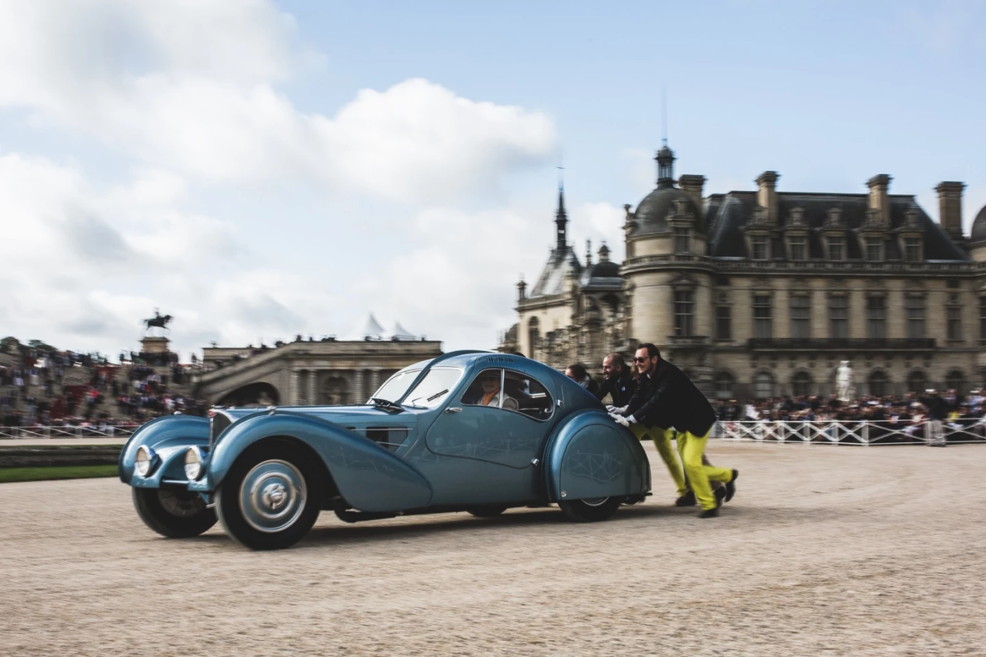 This 1936 Bugatti Type 57 SC Atlantic Coupe won the 2017 Chantilly Arts & Elégance Richard Mille