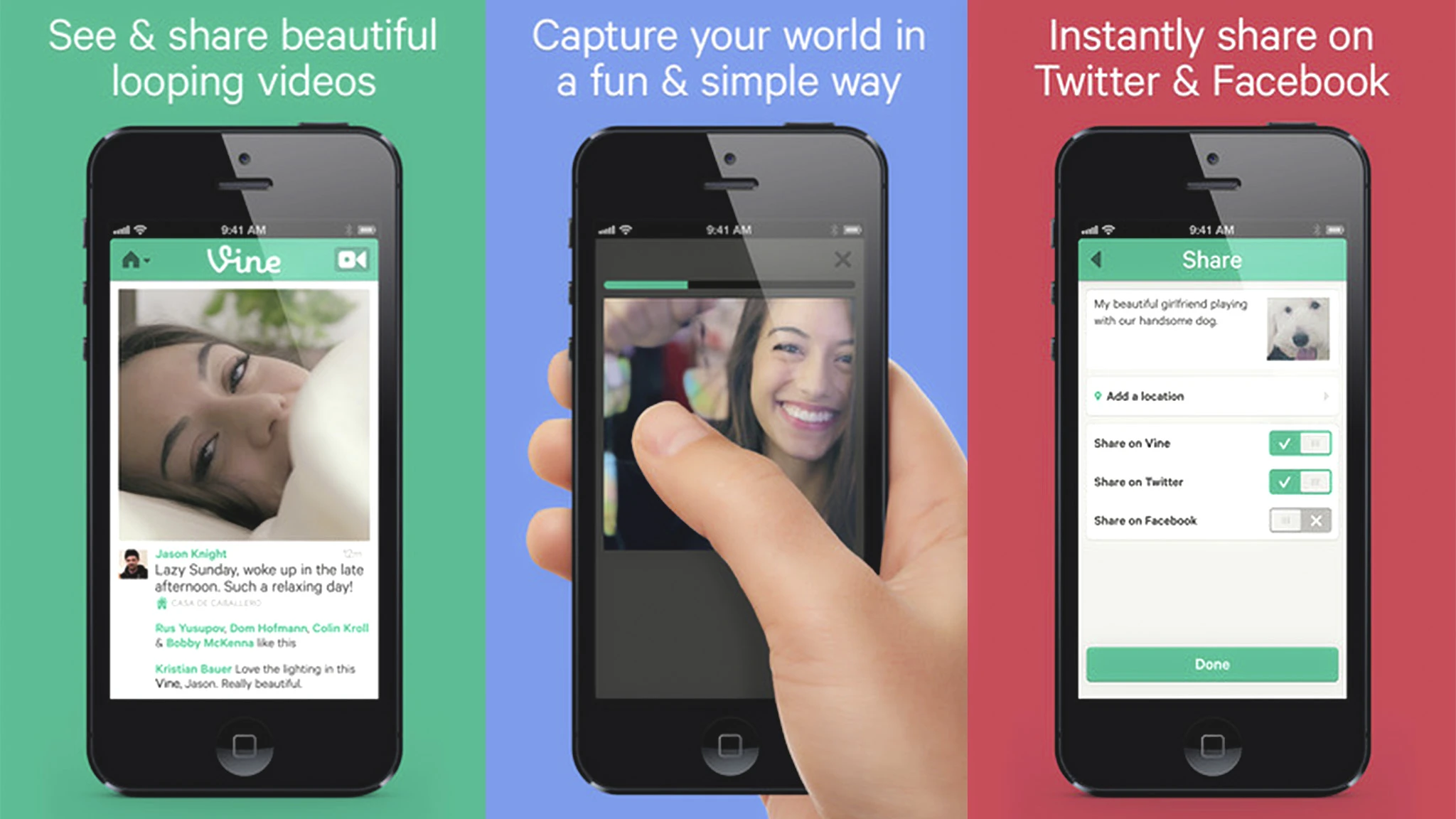 Twitter has just launched its new Vine video sharing service