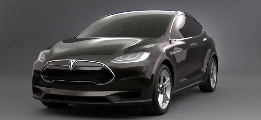 Tesla's Model X crossover electric vehicle is based on the same platform as the Model S