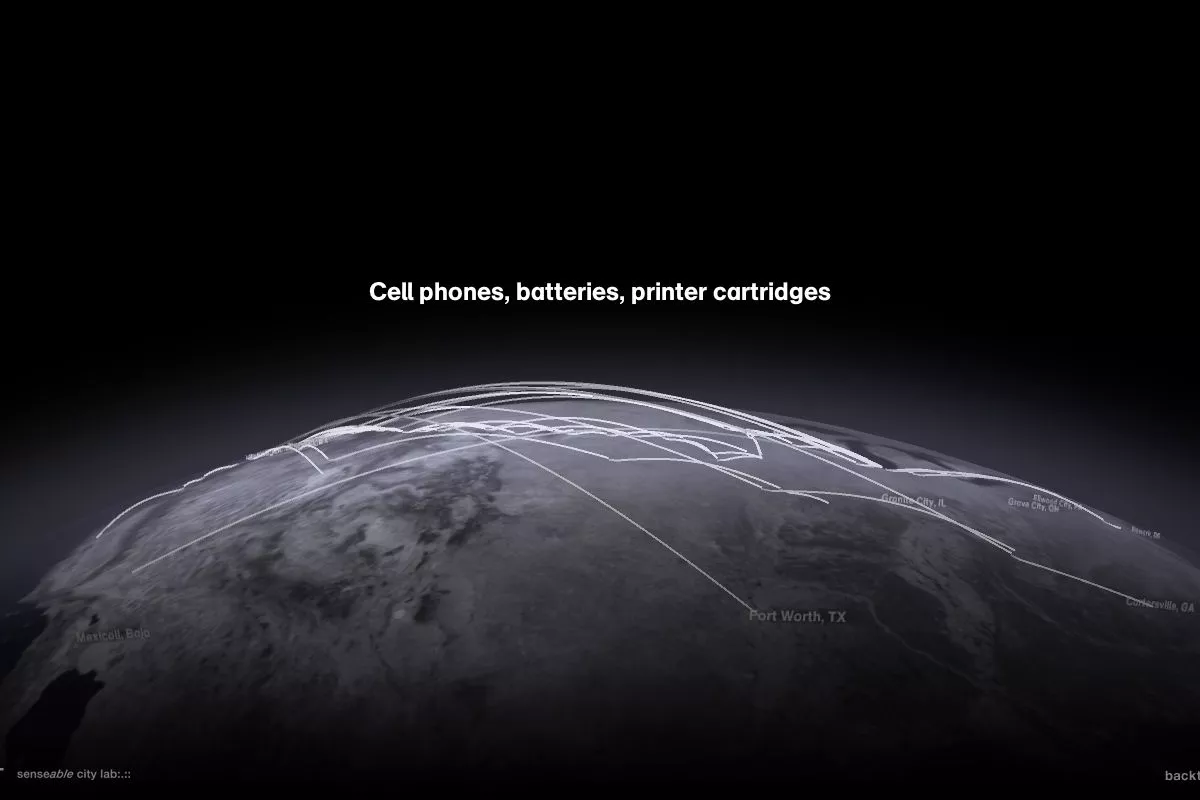 MIT's backtalk project aims at tracing the journeys of discarded electronics by applying location trackers to a number of products