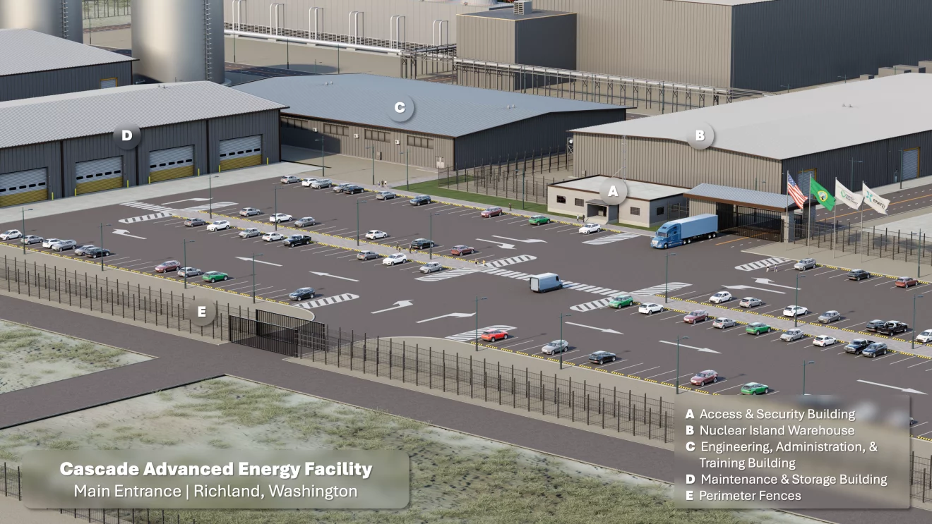 The Amazon nuclear plant support facilities